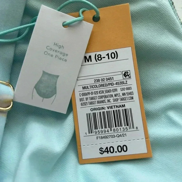 NWT- Kona Sol Floral Wrap One piece bathing suit - Picture 8 of 11